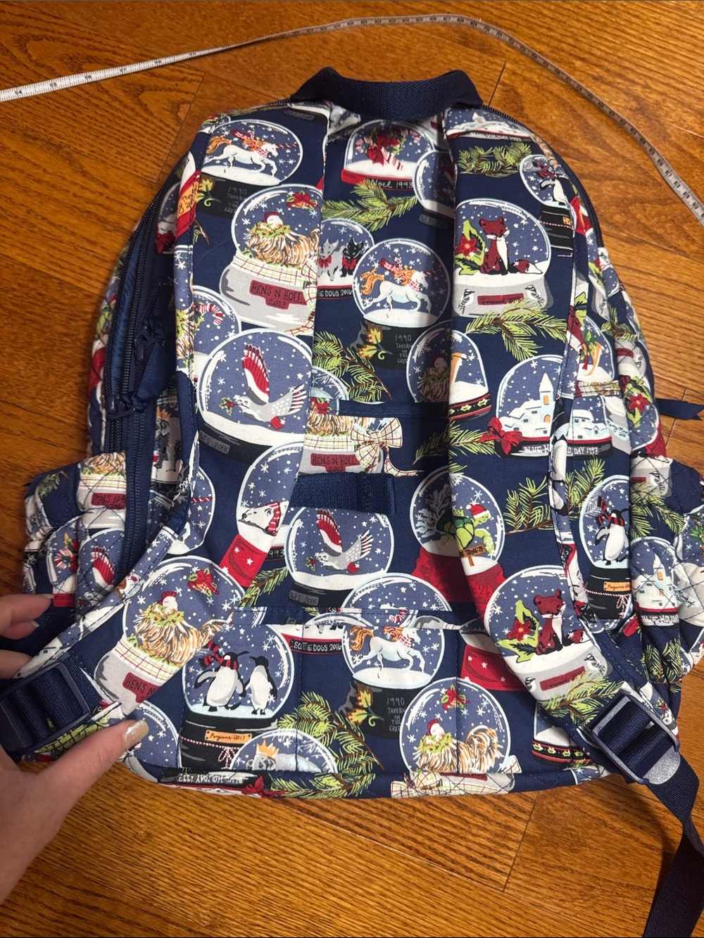 Vera Bradley Campus backpack Quilted Snow Globe motif Print - Picture 10 of 11